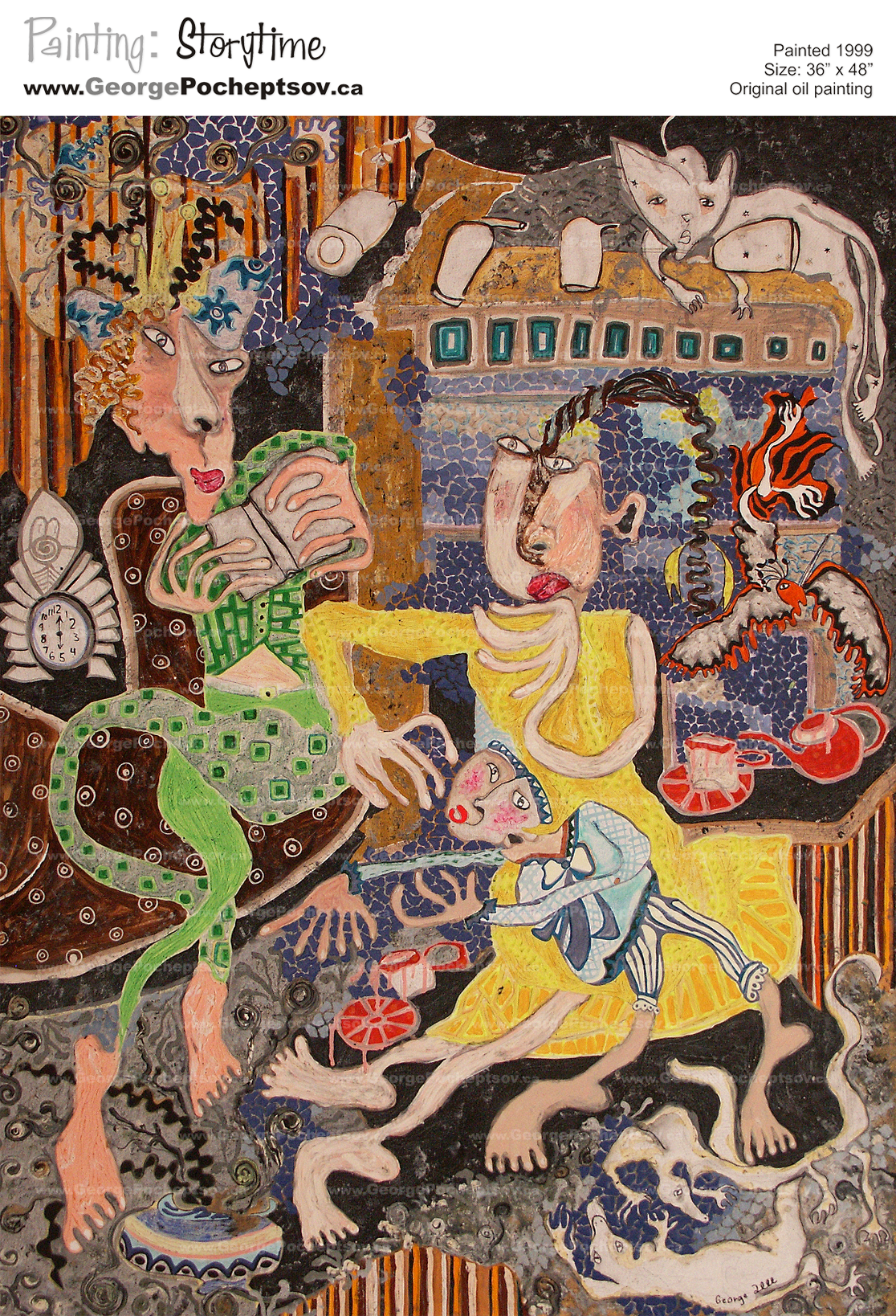 Painting Story Time by George Pocheptsov